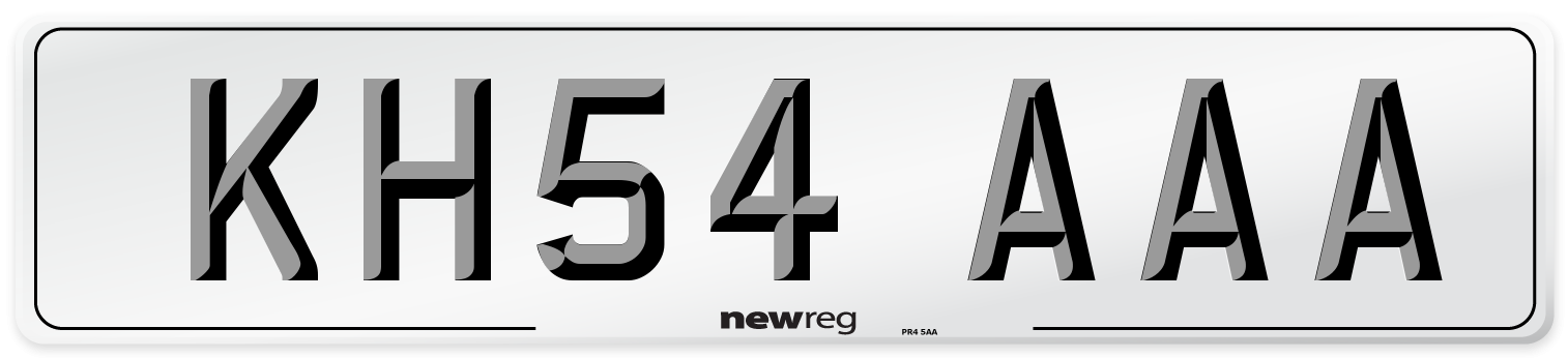 KH54 AAA Number Plate from New Reg
